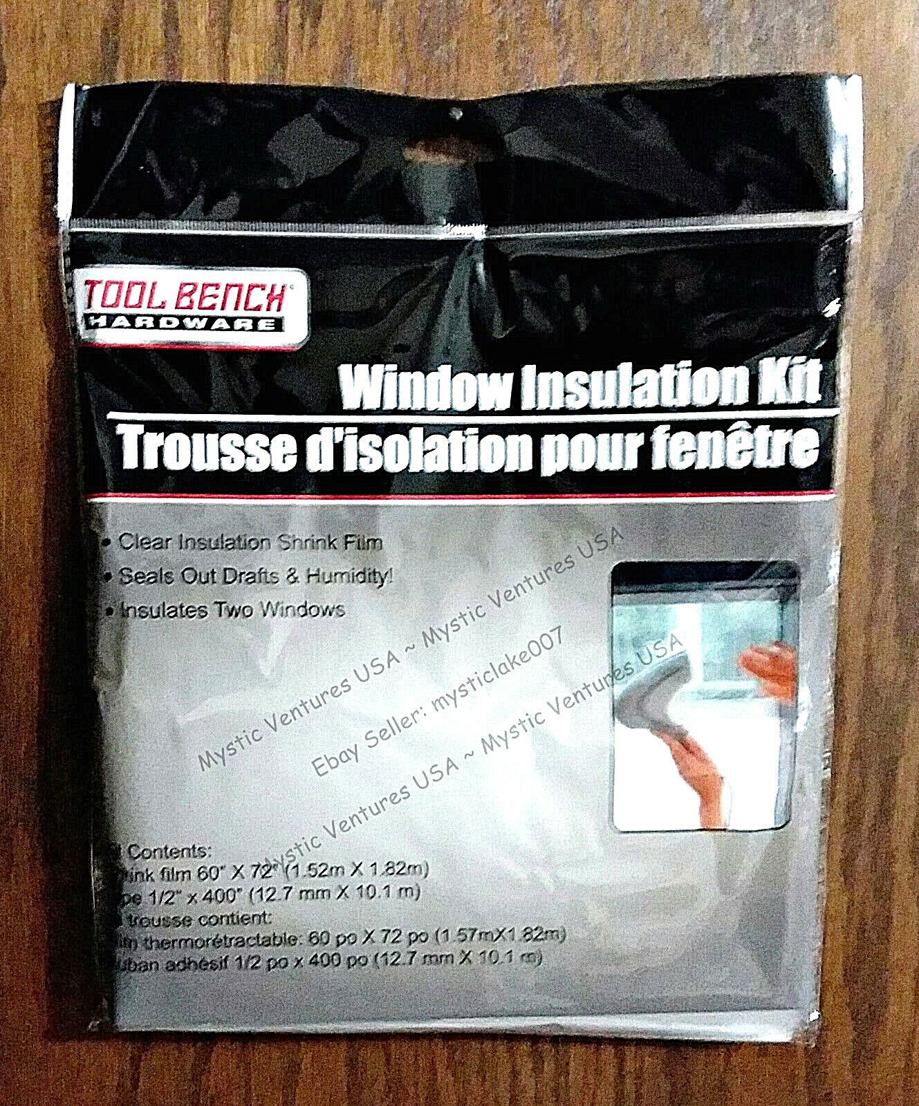 60"x72" 2 Window 3' X 5' Indoor Clear Shrink Film Insulation Kit Stop Cold Save$