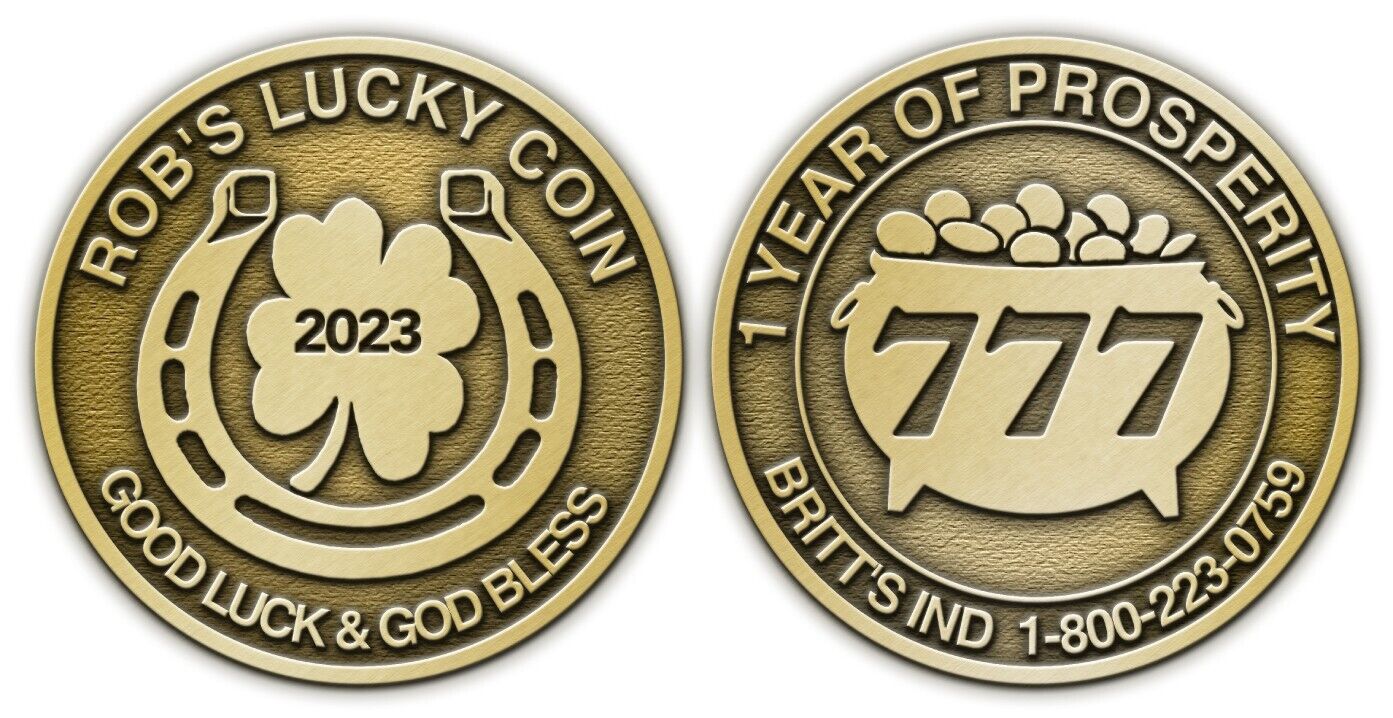 2023 Rob's Lucky Lottery Coin - Good Luck Coin - Lottery