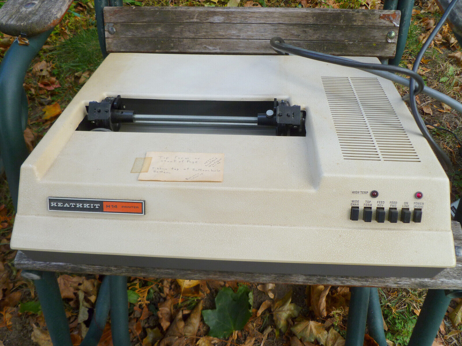 1970s Vintage Heathkit H14 Computer Dot Matrix Line Printer