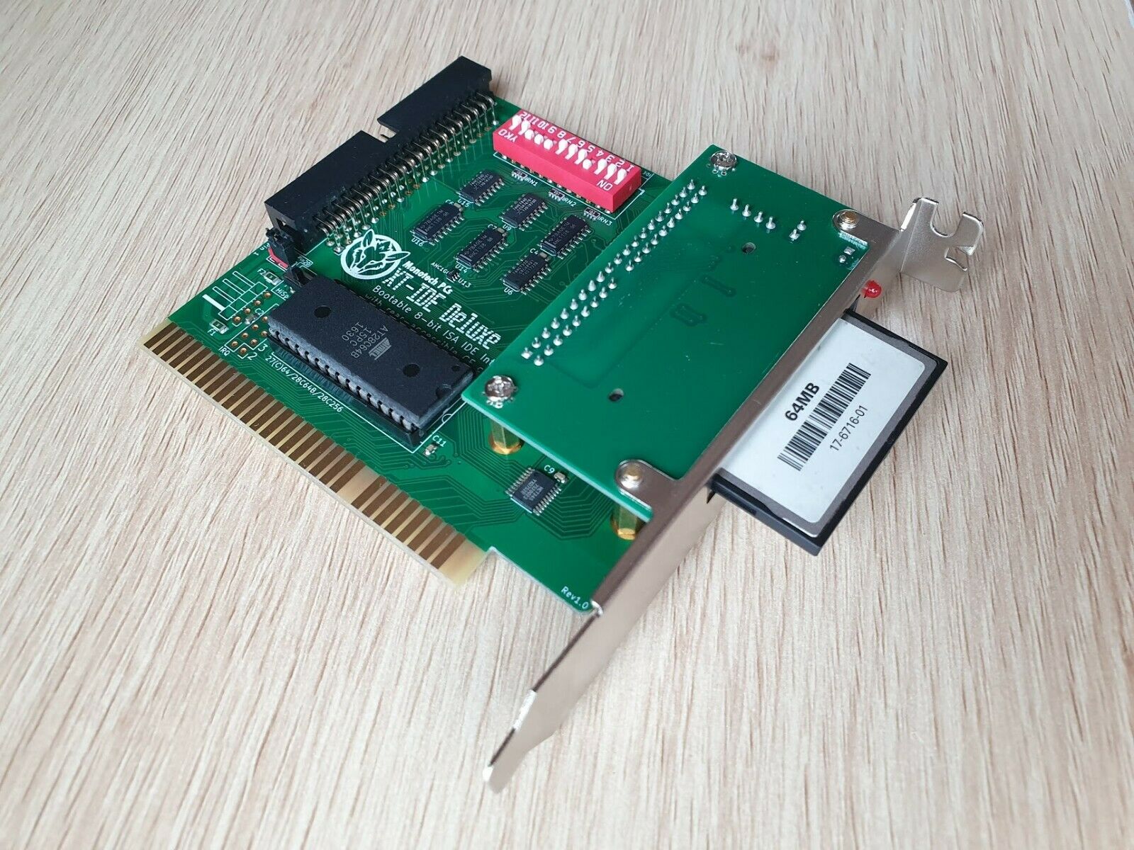 ORIGINAL XT-IDE Deluxe - Bootable ISA CF+IDE Interface Card