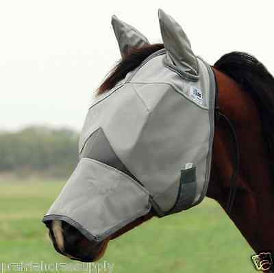 Cashel Crusader Fly Mask For Quarter Horse Arab Cob With Covers Ears And Nose