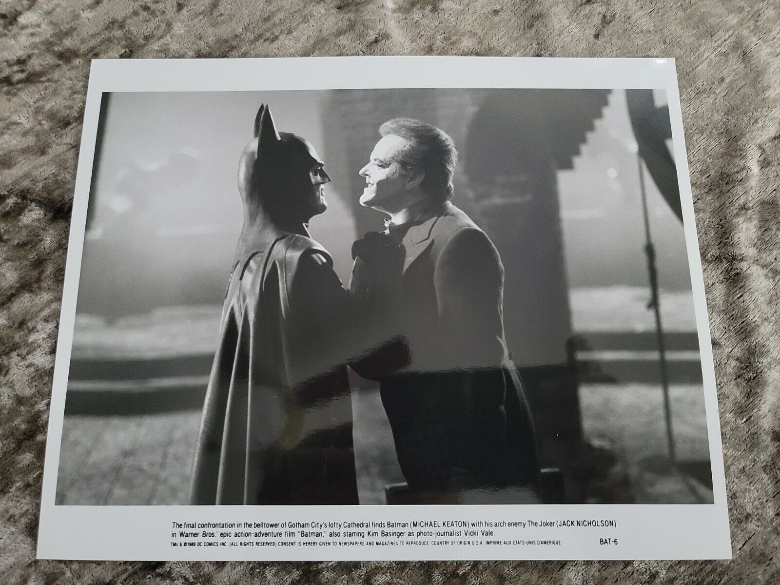 Batman original movie photo  #6 - Michael Keaton, Jack Nicholson - 8 x 10