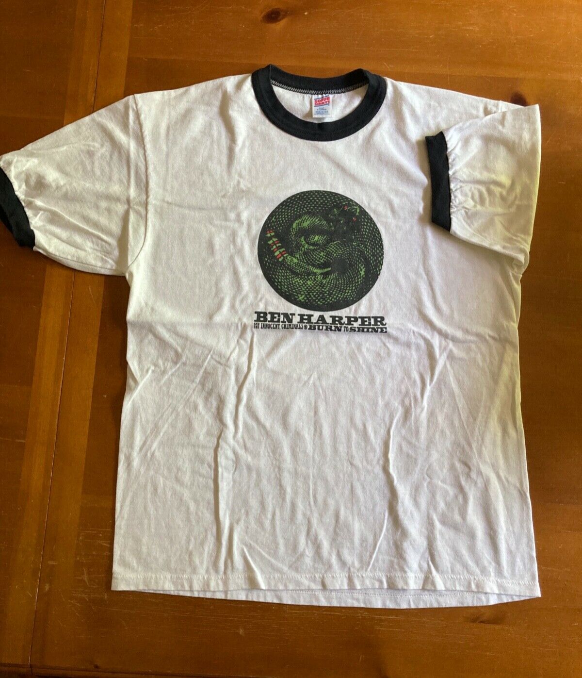 Ben Harper & The Innocent Criminals Vintage 2000 World Tour Ringer T-Shirt - XL