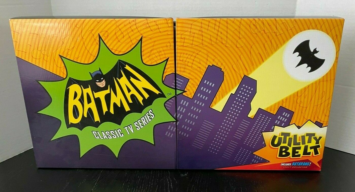 Adam West 1966 Batman Prop Replica Utility Belt Batarang Cosplay New In Box