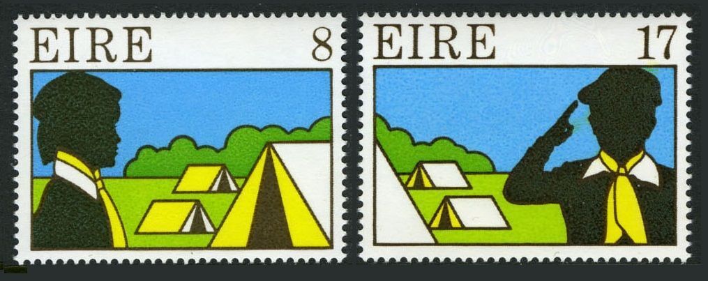 Ireland 416-417,MNH.Michel 364-365. Girl Guide,Boy Scout,Conference 1977.