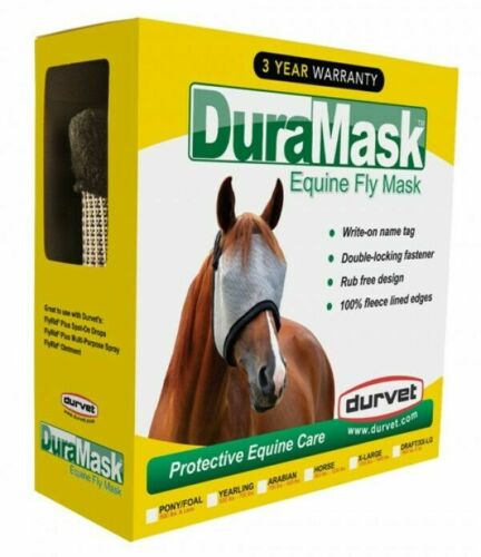 Duramask Horse Fly Mask Protective Equine Care Open Ears Durvet