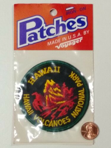 Hawaii Volcanoes National Park Patch vintage Voyager NEW Iron-on sew on emblem