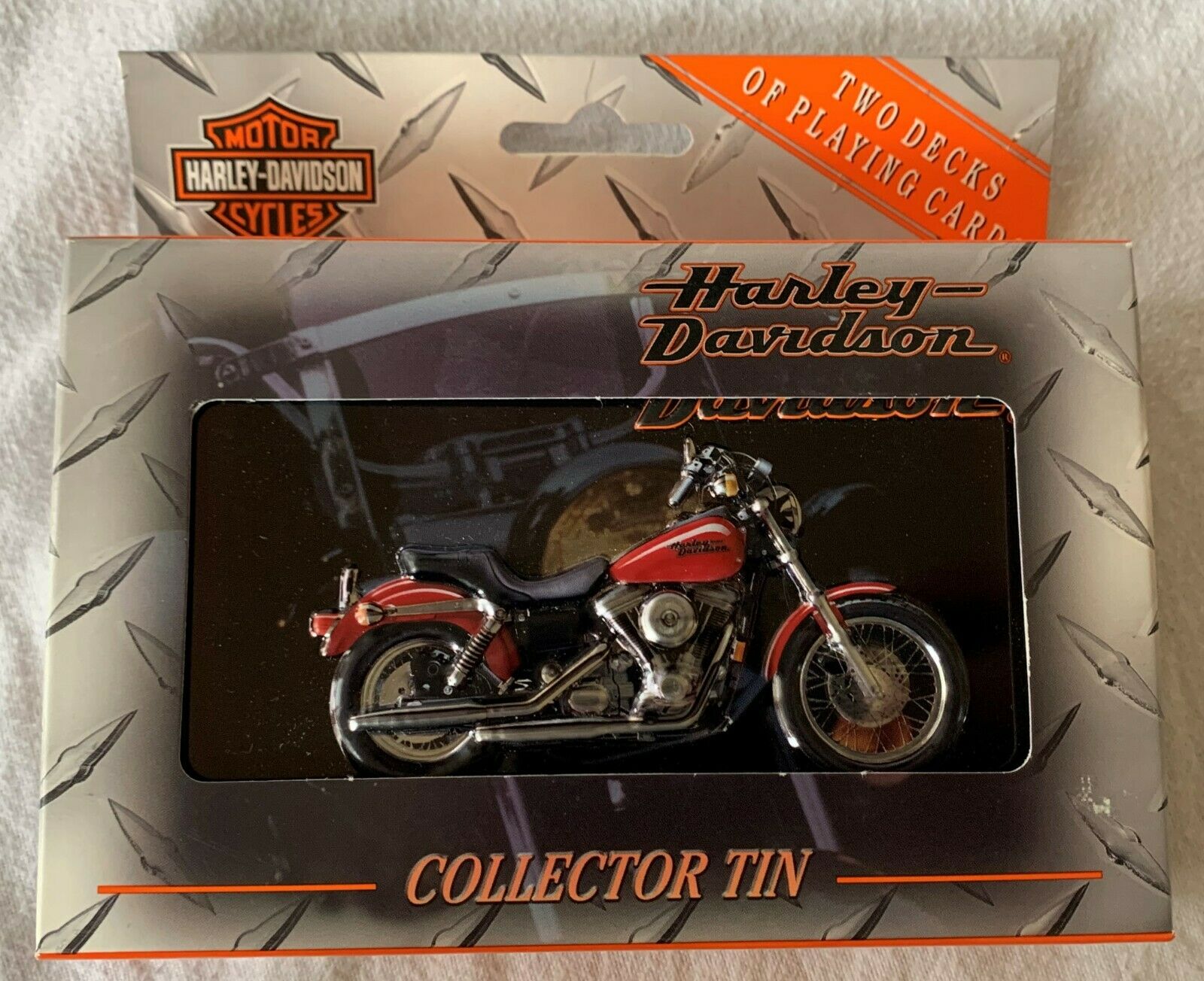 Harley Davidson 2 Pack Playing Cards & Collectors Tin - New!!