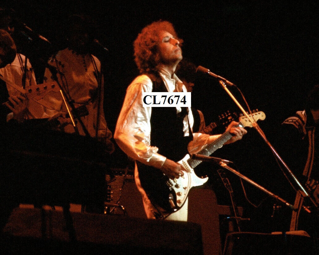 Bob Dylan Performing At Earl's Court, London, During A World Tour Photo