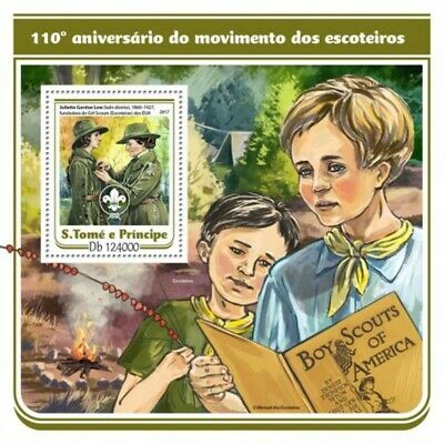 St Thomas - 2017 Scouts Anniversary - Stamp Souvenir Sheet - St17108b