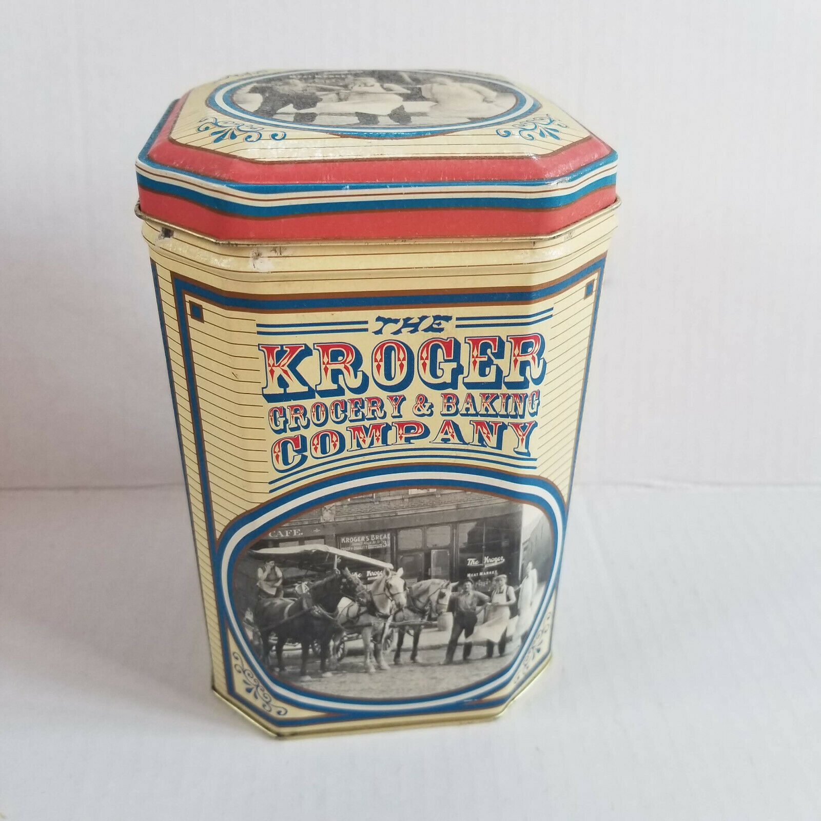 Kroger Grocery & Baking Company Tin - 3 Cents A Loaf - Nostalgia / Vintage