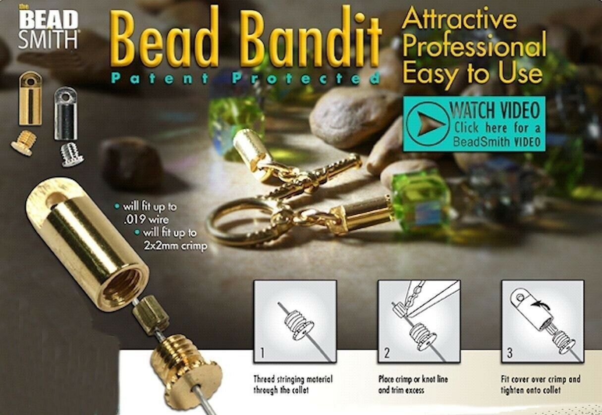 2 Or 36 Silver Or Gold Plated Bead Smith Bead Bandits To Hide Crimp Bead Or Knot