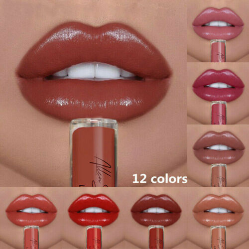 12colors Waterproof Matte Gloss Long Lasting Liquid Lipstick Beauty Cosmetic Vi