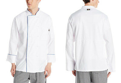 Dickies Lightweight Chef Coat Long Sleeve Cool Breeze With Mesh Vent Inlay Dc104