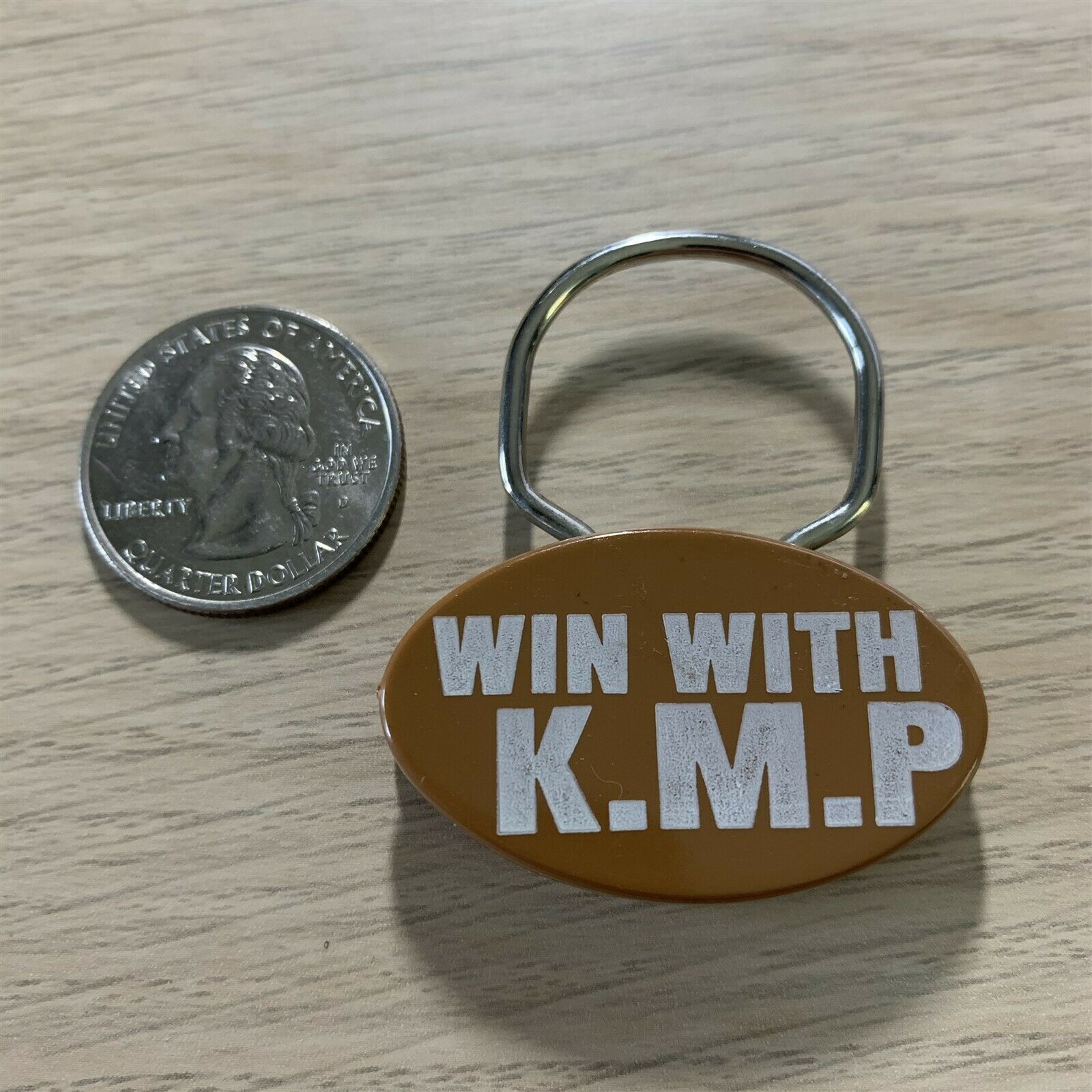 Kroger Grocery Store KMP Kroger Manufacturing Plant Football Keychain Key Ring