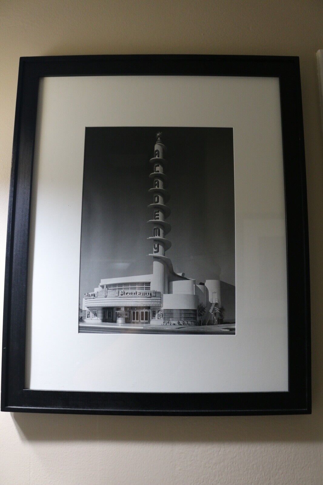 PHOTO FRAMED - Academy Theatre Los Angeles California Photograph About 16x20