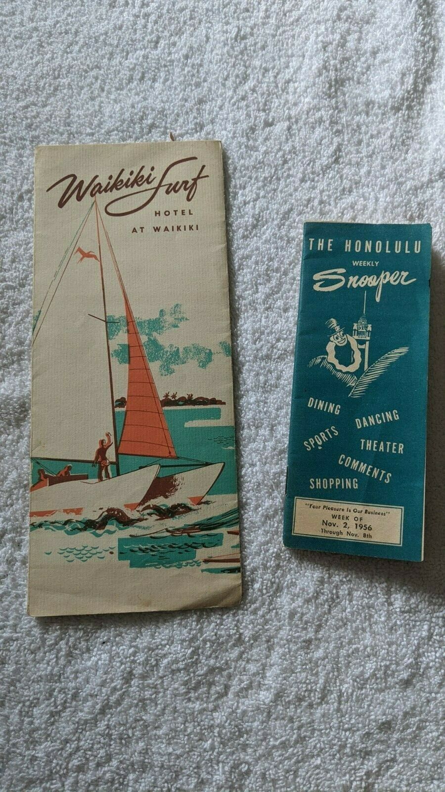 Waikiki Hotel Brochure And The Honolulu Snooper 1956