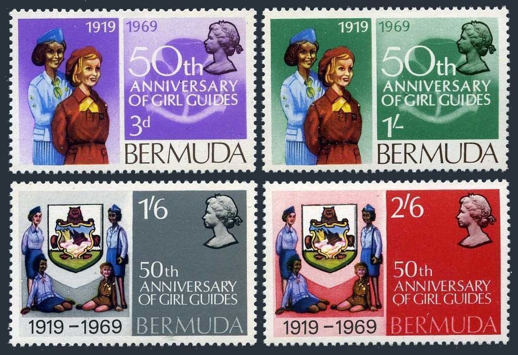 Bermuda 230-233,MNH.Michel 219-222. Girl Guides 50th Ann.1969.
