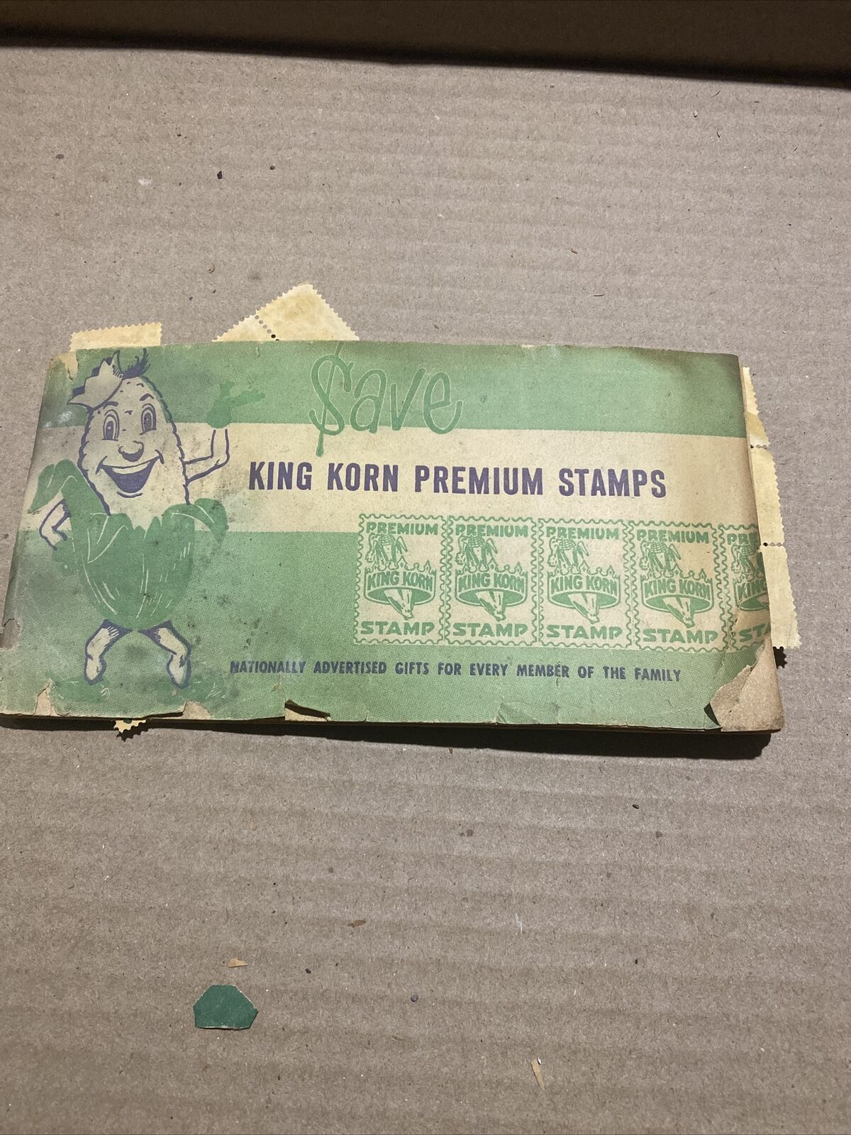 Vintage Stamp Book King Korn Premium Stamps