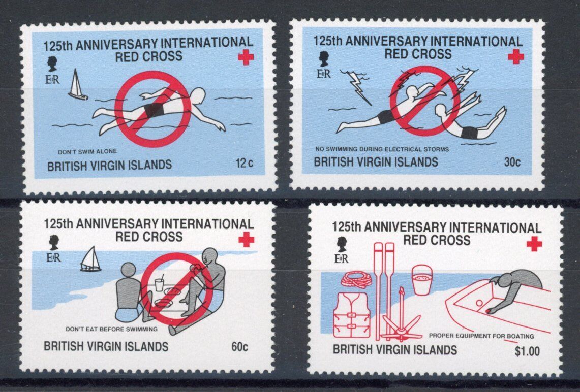 [79.629] Virgin Is. 1988 Red Cross good set of stamps very fine MNH
