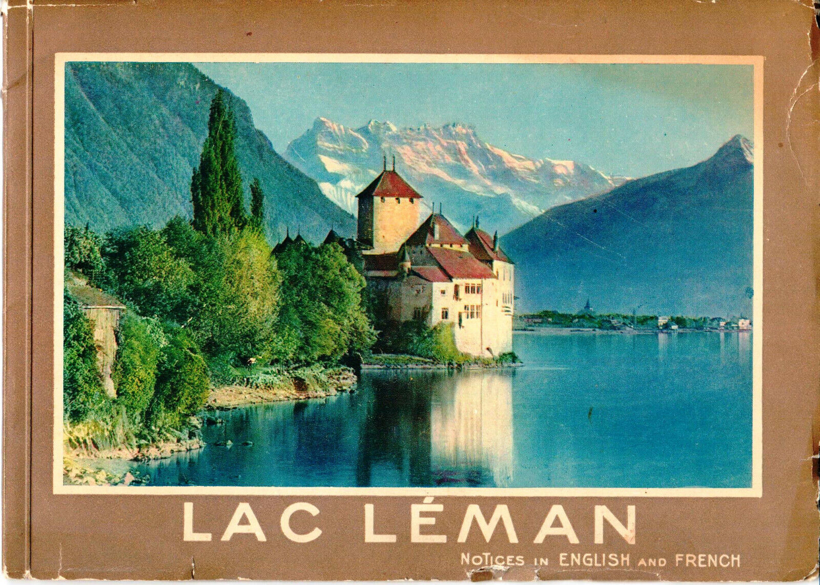 Switzerland, 1930's, Vintage Illustrated Guide / Postcards - Lac Leman (16 Pg)