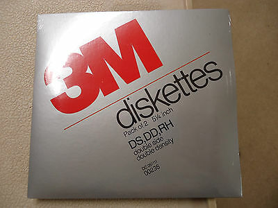 2 Pack Retail Packaged Nos New In Package 3m Floppy Diskettes 5.25" Ds Dd Rh