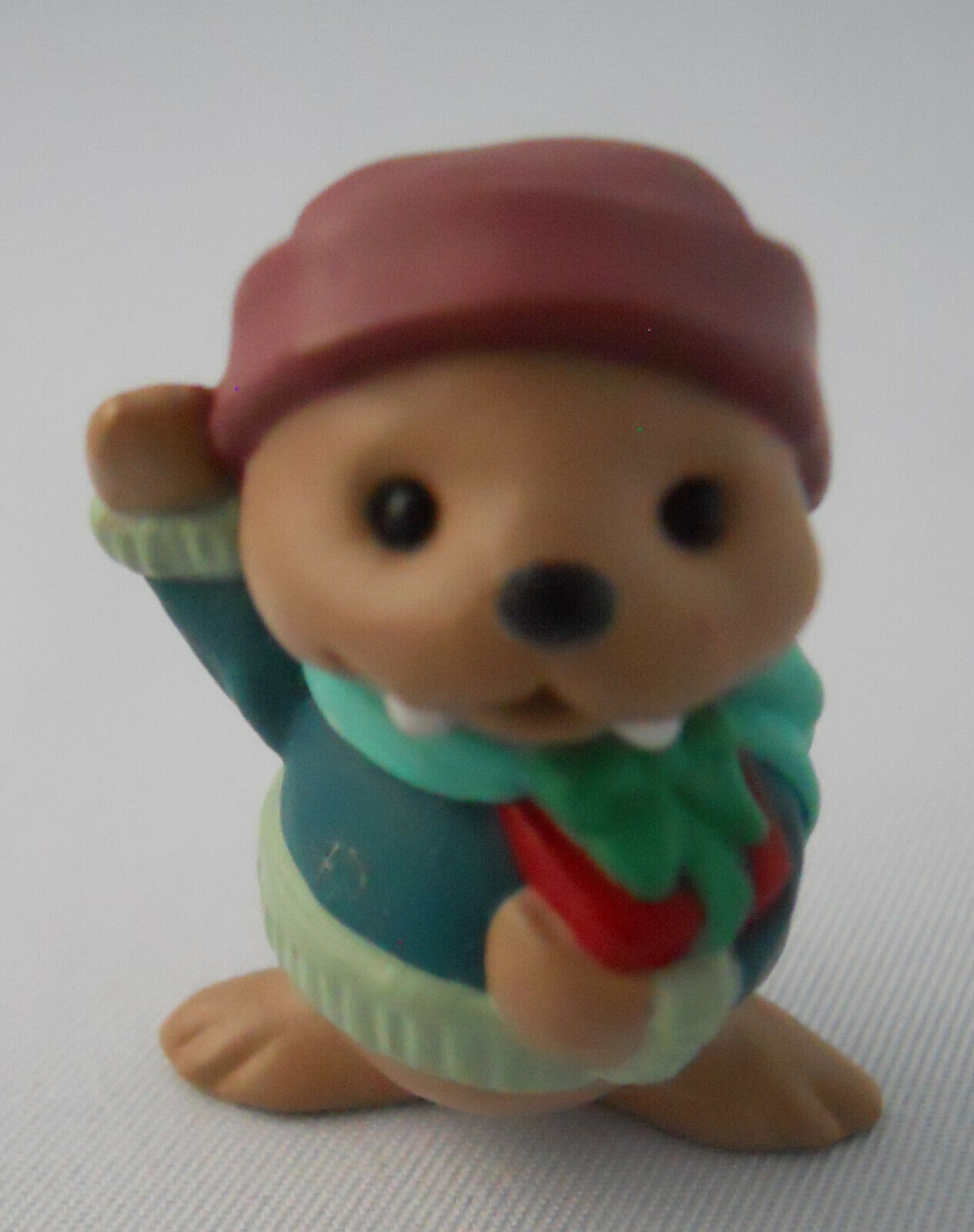 Hallmark Vintage 1993 Merry Miniature BABY WALRUS with Gift Figurine QFM8232