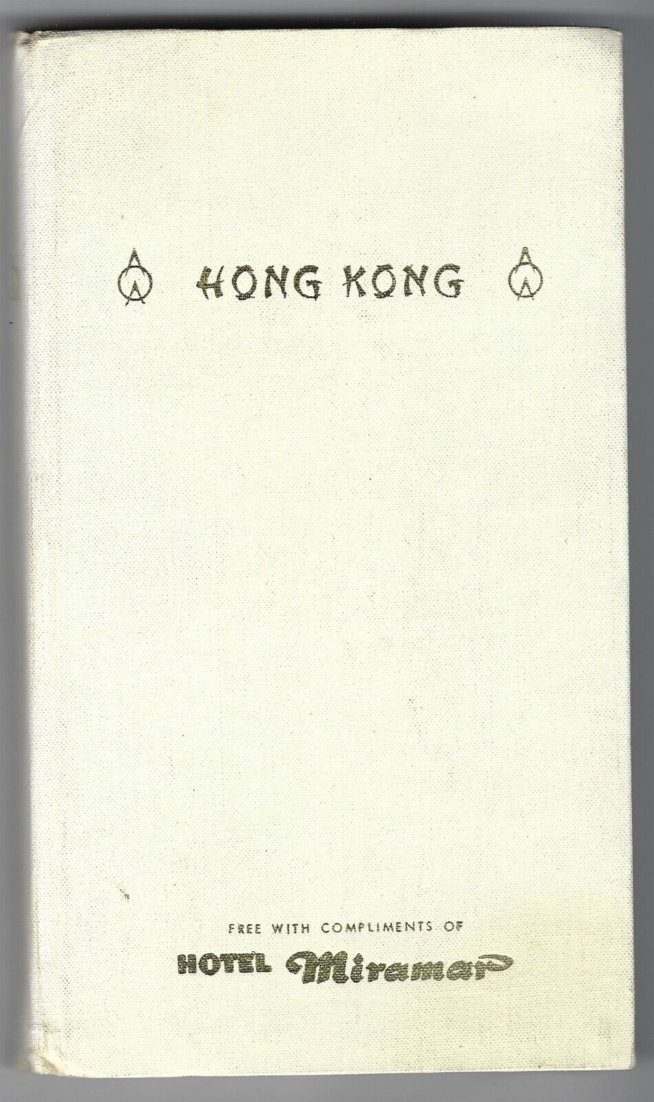 1970 Hong Kong A-O-A  Guide Book + Hotel Miramar For Tourists & Travelers