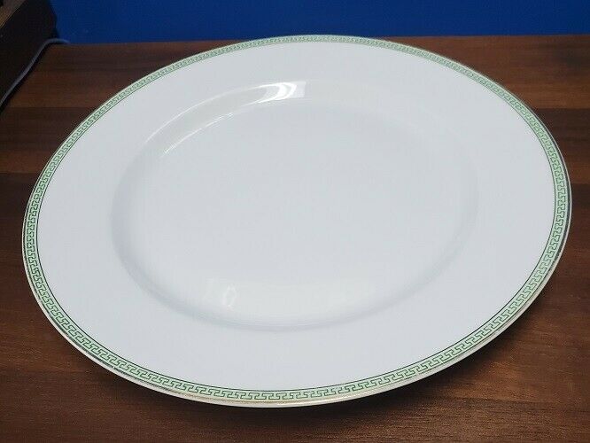 Heinrich China Greek Key Green Dinner Plate 9-3/4"