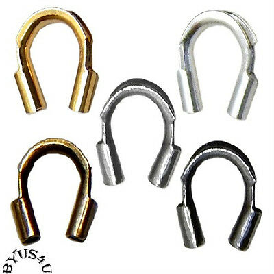 Wire Guardian Protector Loops Crimp End Cable Thimble 4x5mm Choice