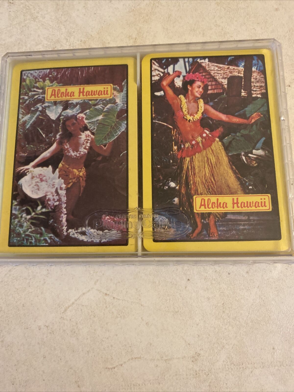 Vintage Aloha Hawaii Playing Cards Double Made in Hong Kong